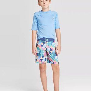 Boys Swim Trunks Colorful Pocket UPF50+